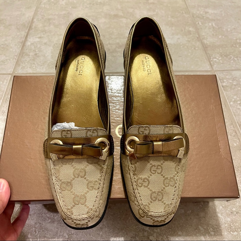 Gucci Tess S Gomma Monogram Loafer